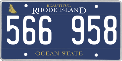 RI license plate 566958
