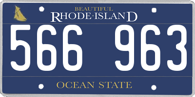 RI license plate 566963
