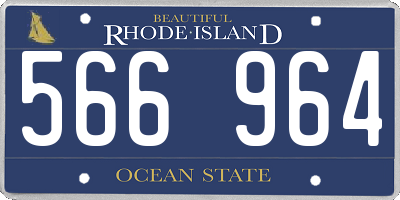RI license plate 566964