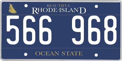 RI license plate 566968