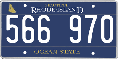 RI license plate 566970