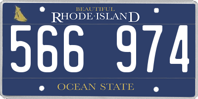 RI license plate 566974