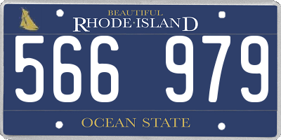 RI license plate 566979