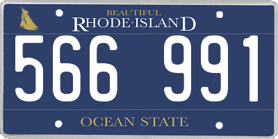 RI license plate 566991