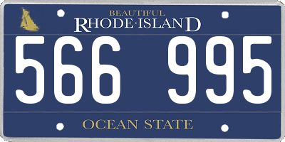 RI license plate 566995