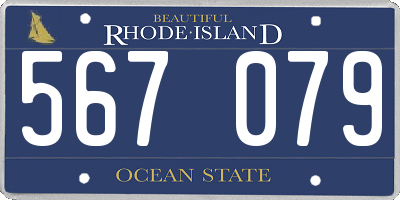 RI license plate 567079