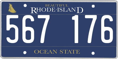 RI license plate 567176