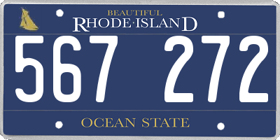 RI license plate 567272