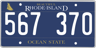 RI license plate 567370