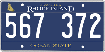 RI license plate 567372