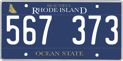 RI license plate 567373