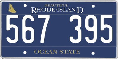 RI license plate 567395