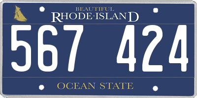 RI license plate 567424