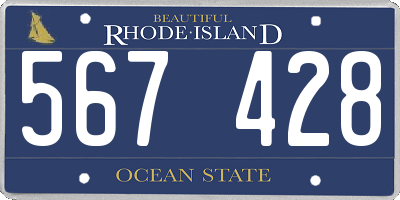 RI license plate 567428
