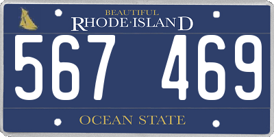 RI license plate 567469