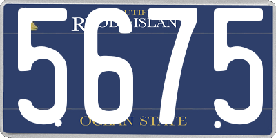 RI license plate 5675