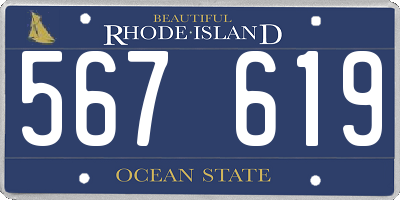 RI license plate 567619