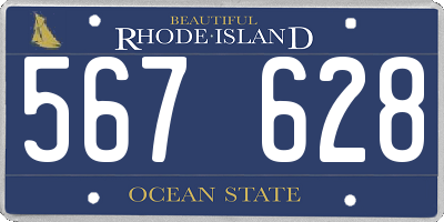 RI license plate 567628