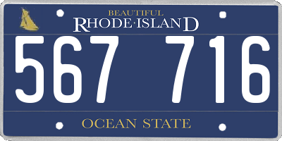 RI license plate 567716