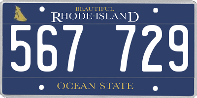RI license plate 567729