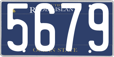 RI license plate 5679