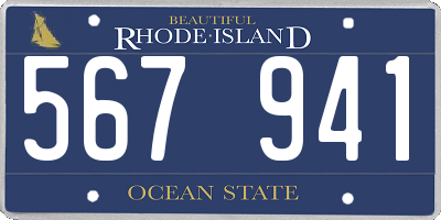 RI license plate 567941