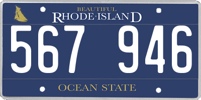 RI license plate 567946