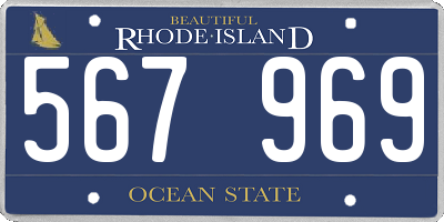 RI license plate 567969