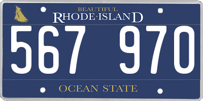 RI license plate 567970