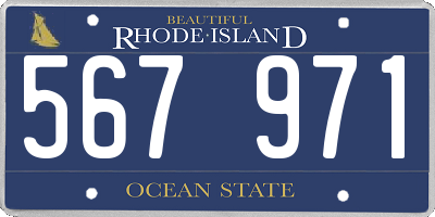 RI license plate 567971