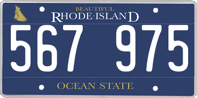 RI license plate 567975