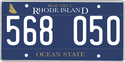 RI license plate 568050