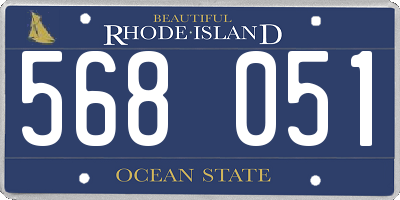 RI license plate 568051