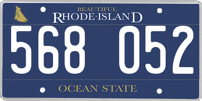 RI license plate 568052