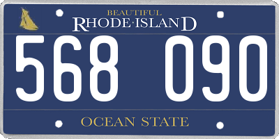 RI license plate 568090