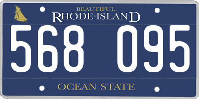 RI license plate 568095