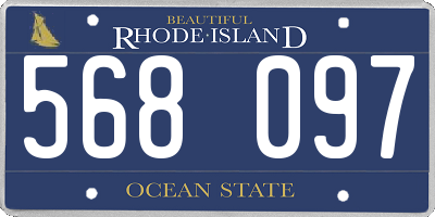 RI license plate 568097