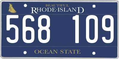 RI license plate 568109