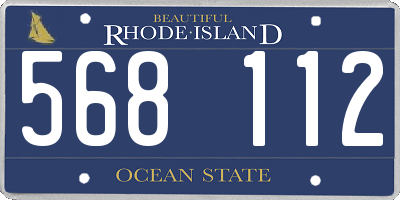 RI license plate 568112