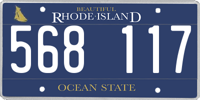 RI license plate 568117