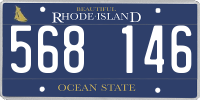 RI license plate 568146
