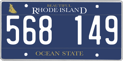 RI license plate 568149