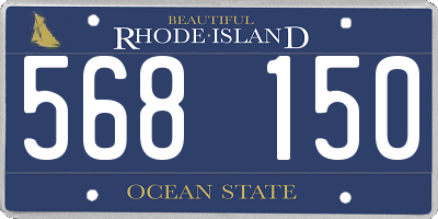 RI license plate 568150