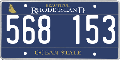 RI license plate 568153
