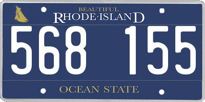 RI license plate 568155