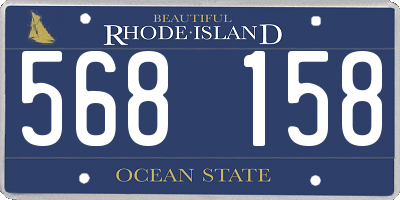 RI license plate 568158