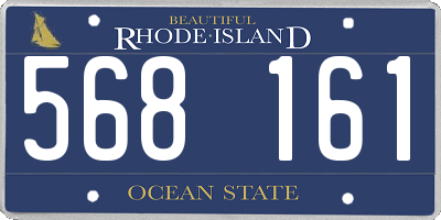 RI license plate 568161