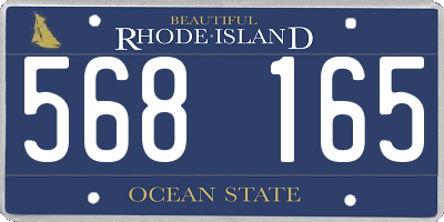 RI license plate 568165