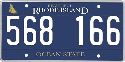 RI license plate 568166