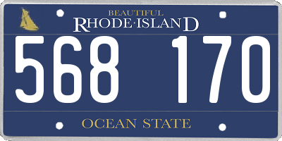 RI license plate 568170